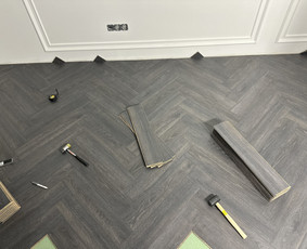 Laminato, vinilo (click sistema) klojimas, išlyginamasis / DASS grindų sprendimai / Darbų pavyzdys ID 4204633