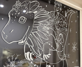 Interjero dekoravimas - Piešimas/tapymas ant sienų, murals, piešimas ant stiklo - 3