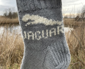 Mezgėjos - Virbalais megztos vilnonės kojinės( dažyta augalais) - 3