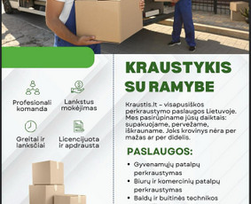 Smulkių krovinių pervežimas Lietuvoje - Perkraustymas-daiktų pervežimas Vilniuje - 3