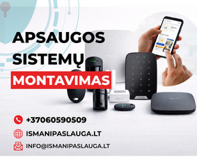 Statybos, apdaila - Apsaugos ir vaizdo stebėjimo sistemos - 1