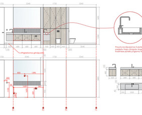 Interjero kūrimas - Interjero dizainas - vizualizacijos, tech. brėžiniai - 3