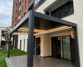 Aliuminio stogeliai, terasų stiklinimas, balkonų stiklinimas / MB D&G Namai / Darbų pavyzdys ID 4211497