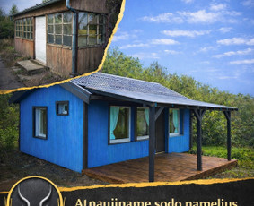 Sodo namelių atnaujinimas Terasų statyba Sandėliukų statyba / MB Black deer Lt / Darbų pavyzdys ID 4212613
