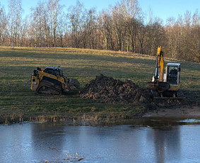 Žemės kasimas, lyginimas - Račioko,bobcat,mini ekskavatoriaus nuoma - 1
