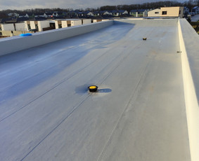 Plokščių Stogų Dengimas Pvc, Epdm ir bitumine Danga / Tvirti stogai / Darbų pavyzdys ID 4214231