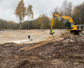 Statybos darbai - Tvenkinių kasimas. August ir ko nuotekų valymo įrenginiai - 4