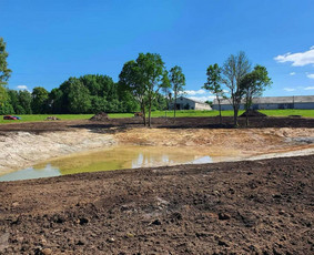 Statybos darbai - Tvenkinių kasimas. August ir ko nuotekų valymo įrenginiai - 3