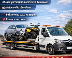 Techninė pagalba kelyje - Automobilių pervežimas, tralo - traliuko paslaugos Kaune-lt - 1