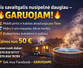 Mobilios pirties nuoma - Mobilios pirties su prie&scaron;pirčiu ir kubilo nuoma - 1