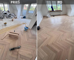 Kokybiški parketo klojimo, šlifavimo darbai Klaipėdoje / Marius Briauka / Darbų pavyzdys ID 4216503