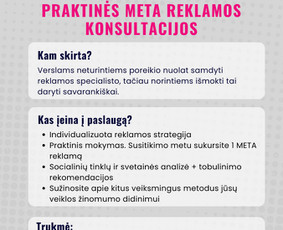 Reklamos paslaugos - Meta reklama Konsultacijos Paskyrų blokavimų klausimai - 4