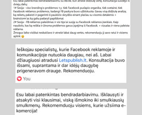 Reklama, dizainas, spauda - Meta reklama Konsultacijos Paskyrų blokavimų klausimai - 4