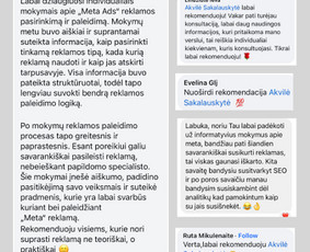 Reklama, dizainas, spauda - Meta reklama Konsultacijos Paskyrų blokavimų klausimai - 3