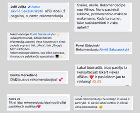 Reklama, dizainas, spauda - Meta reklama Konsultacijos Paskyrų blokavimų klausimai - 2