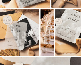 Vestuvių, &scaron;venčių dekoravimas - Vestuvių kvietimai, palinkėjimų knygos, spauda - 1