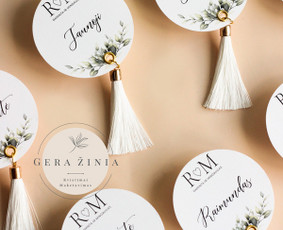 Stalo kortelių gamyba - Vestuvių kvietimai, palinkėjimų knygos, spauda - 1