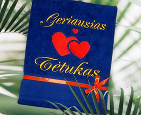 Rank&scaron;luosčių siuvinėjimas - Siuvinėju norimus tekstus ant rank&scaron;luo&scaron;čių, chalatų, prijuos - 4