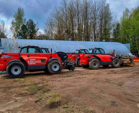 Mini ekskavatoriaus nuoma - Manitou Nuoma - Manitu -medžiagų pakrovimas,savivarčių Nuoma - 2