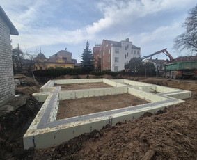 Pamatų liejimas, įrengimas - Pamatų liejimas ir betonavimo darbai. Pamatų įrengimas. - 1