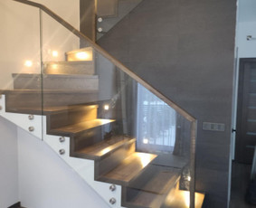 Laiptų turėklai - Staliaus darbai: laiptai, turėklai, palangės, durys - 2