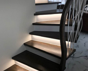 Grindjuosčių montavimas - Staliaus darbai: laiptai, turėklai, palangės, durys - 2