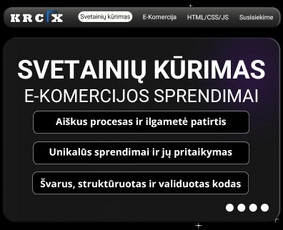 Internetas, IT - Profesionalus svetainių ir el. parduotuvių kūrimas - Krcx - 1