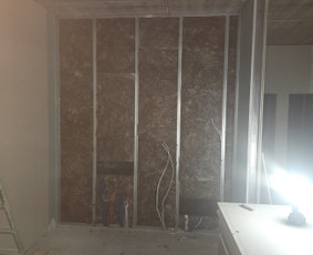 Gipso kartono montavimas - Apdaila &bdquo;iki raktų&ldquo; Namo statyba nuo pamatų iki raktų - 2