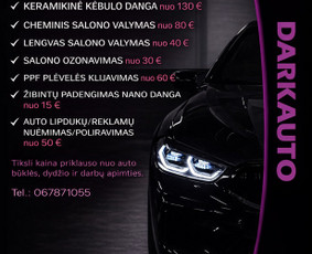 Nano dangos dengimas - Žibintu poliravimas, Apsaugines plėveles klijavimas - 1