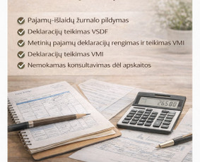 Individualios veiklos apskaitos tvarkymas - Buhalterinės paslaugos - Klaipėda, bei nuotoliniu būdu - 1
