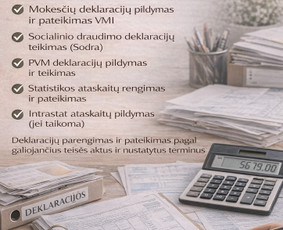 Deklaracijų pildymas, teikimas - Buhalterinės paslaugos - Klaipėda - 1