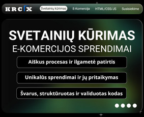 Interneto svetainių kūrimas - Profesionalus svetainių ir el. parduotuvių kūrimas - Krcx - 1
