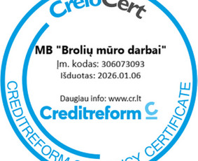 Statybos darbai - Mūro darbai Vilniuje ir Vilniaus rajone - 2