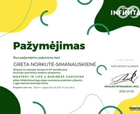 Koučingo specialistai - Transformacinis savęs pažinimo koučingas Lt, Eng - 1