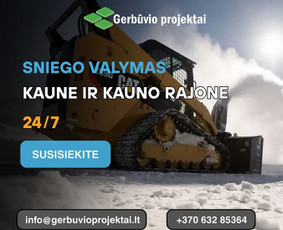 Aplinka, sodas - Sniego valymas, Kaunas - 1