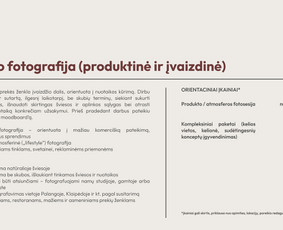 Komunikacija, dizainas, fotografija prekės ženklams / Greta R / Darbų pavyzdys ID 4225589