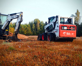 Žemės kasimas, lyginimas - Mini ekskavatorius ir Bobcat - 2