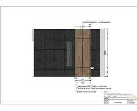 Vonios baldų projektavimas/Vizualizacijos/Plytelių išklotinės