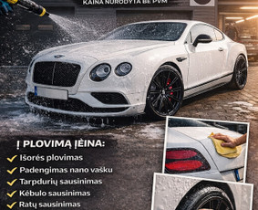 Cheminis salono valymas - Automobiliu plovykla variklių plovimas i&scaron; vir&scaron;aus ir apačios - 4