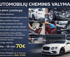Cheminis salono valymas - Automobiliu plovykla variklių plovimas i&scaron; vir&scaron;aus ir apačios - 3