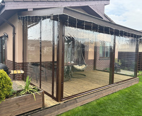 Tentai, tentų gamyba - Skaidrūs tentai terasoms ir pavėsinėms. - 2