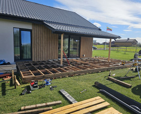 Baldų surinkimas, i&scaron;ardymas - Karkasinai namai, terasos, stoginės ir kiti darbai. - 2