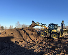 Bobcat nuoma - Sniego valymas su Ratiniu ekskavatorium. Račioko Nuoma! - 4