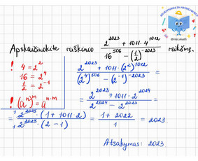 Papildomas matematikos mokymas internetu - Репетитор по математике Pupp Nmpp Vbe - 2