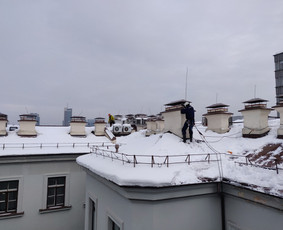 Sniego valymas nuo stogų - Sniego valymas nuo stogo, sniego kasimas kieme - 3