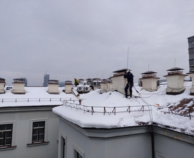 Aplinka, sodas - Sniego valymas nuo stogų Vilniuje - 3