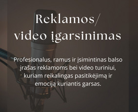 Paslaugos verslui - Profesionalus reklamų įgarsinimas - Voice Over - 1