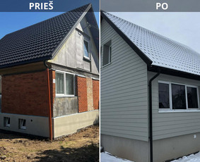 Statybos darbai - Stogų dengimas, ventiliuojami fasadai - 1