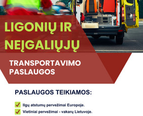 Keleivių pervežimas - Ligonių ir neįgaliųjų pervežimas - 1