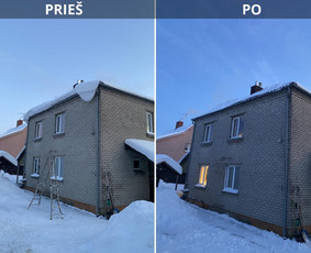 Sniego kasimas nuo stogų Žemaitijoje / VRM Solutions / Darbų pavyzdys ID 4235032
